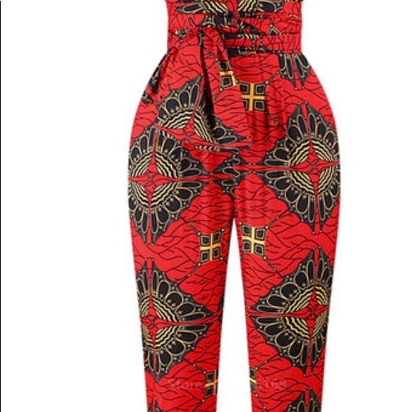 African silk Ankara Prints Jumpsuit - Picture 6 of 8